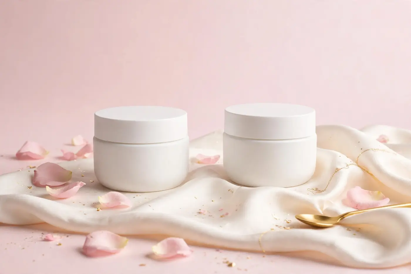 Illustrative photo: CeraVe moisturizing cream tub beside a jar of Eucerin advanced repair body cream
